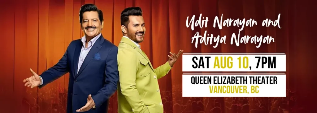 Udit Narayan & Aditya Narayan at Queen Elizabeth Theatre