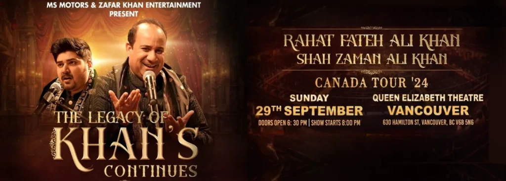 Rahat Fateh Ali Khan at Queen Elizabeth Theatre